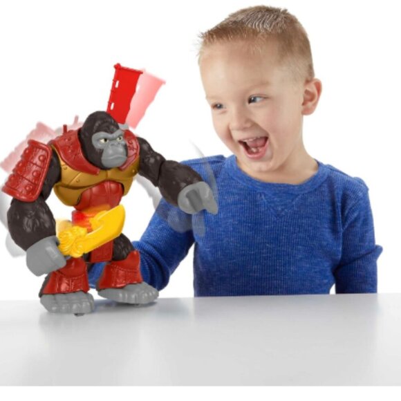 Fisher-Price Imaginext Preschool Toy Silverback Gorilla Smash 8-in Figure - Picture 6 of 7